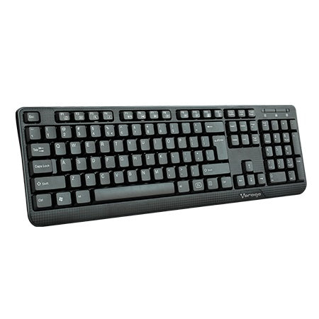 Teclado Alámbrico VORAGO - KB-102 USB, Alámbrico, Universal, teclas FN Multimedia, Negro. Teclado Alámbrico VORAGO - KB-102 USB, Alámbrico, Universal, teclas FN Multimedia, Negro.